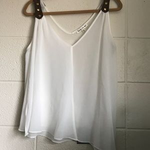 NEVER WORN Asymmetrical Double Zero Tank Top